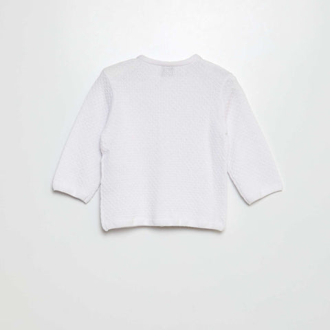 Gilet en maille point mousse