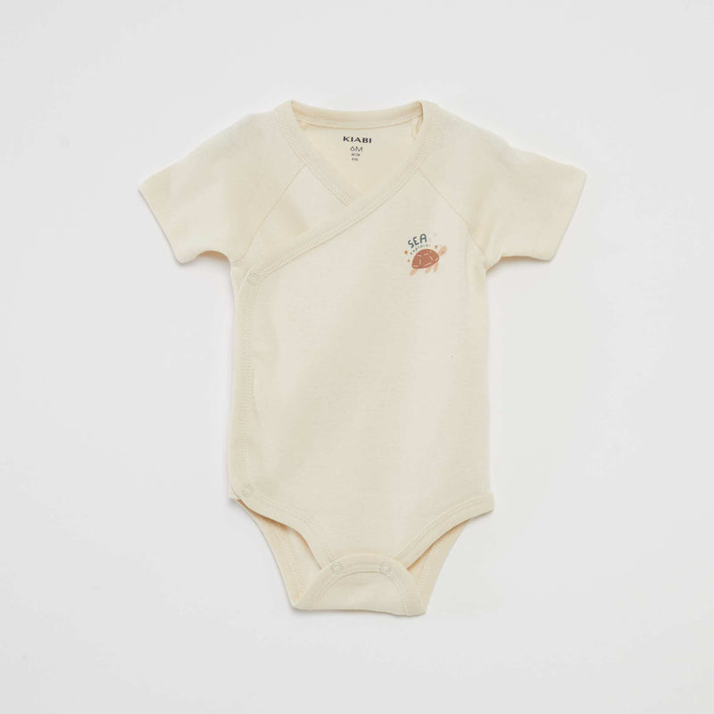 Lot de 3 bodies avec col croisé