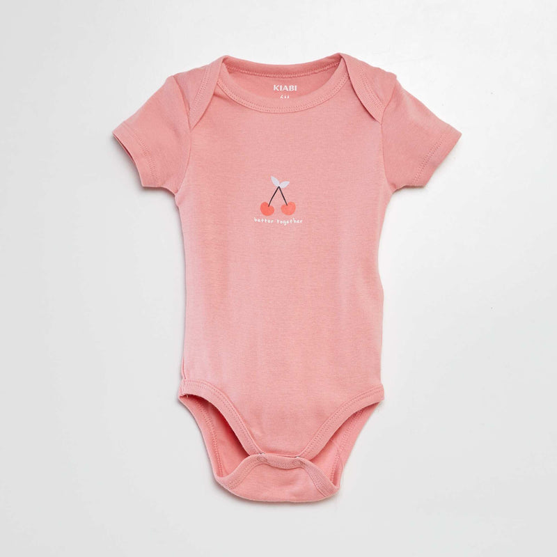 Bodys imprimés en coton - lot de 3