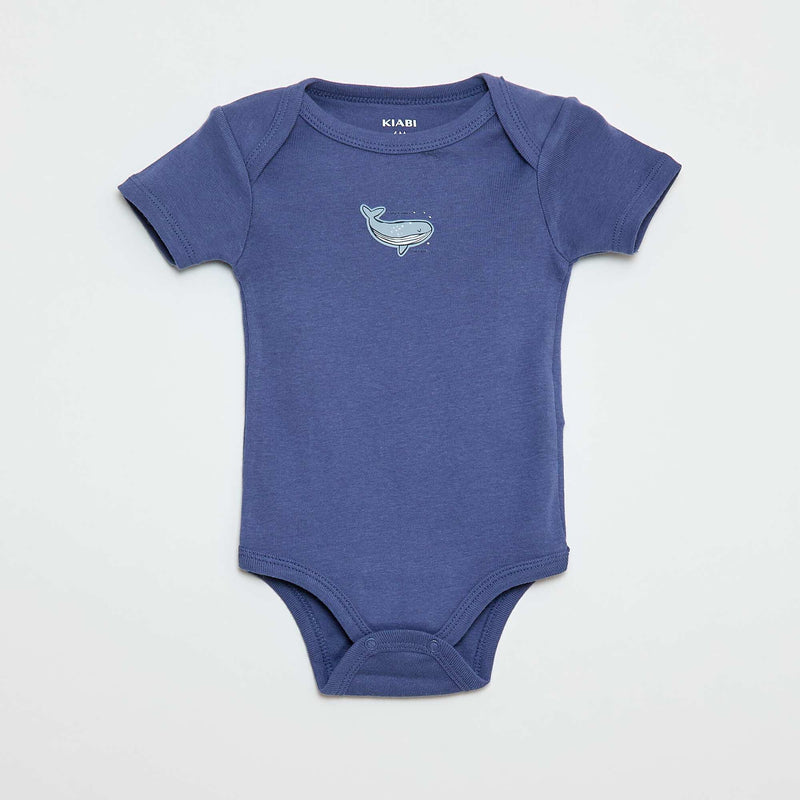 Bodys imprimés en coton - lot de 3