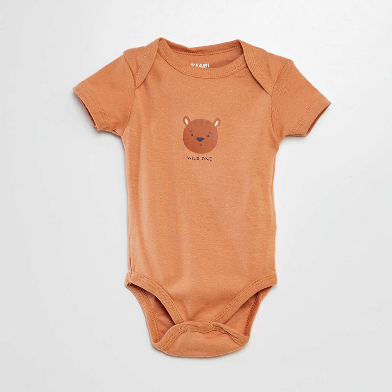 Bodys imprimés en coton - lot de 3