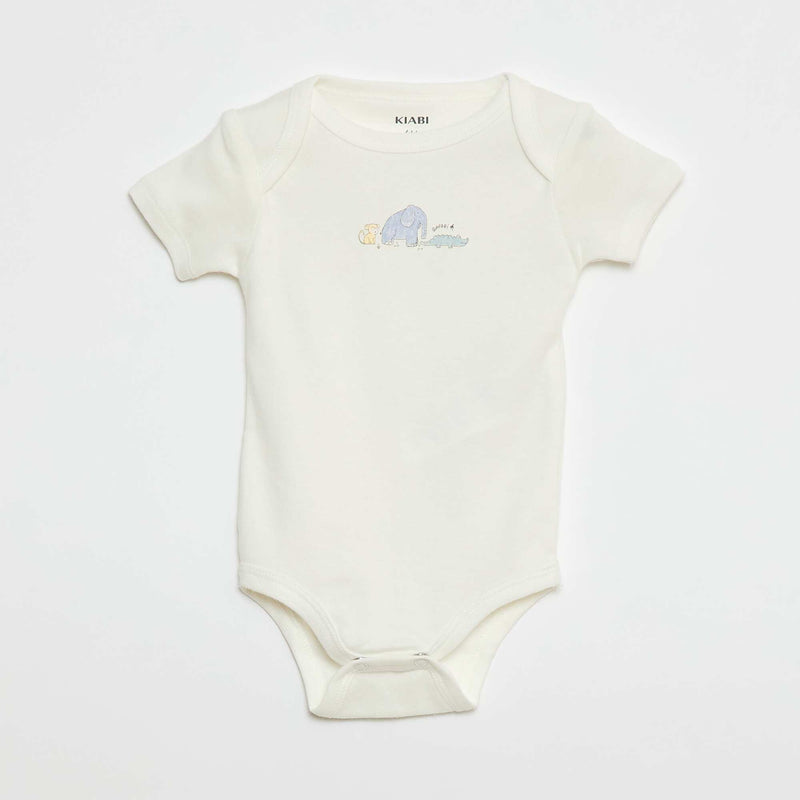 Bodys imprimés en coton - lot de 3