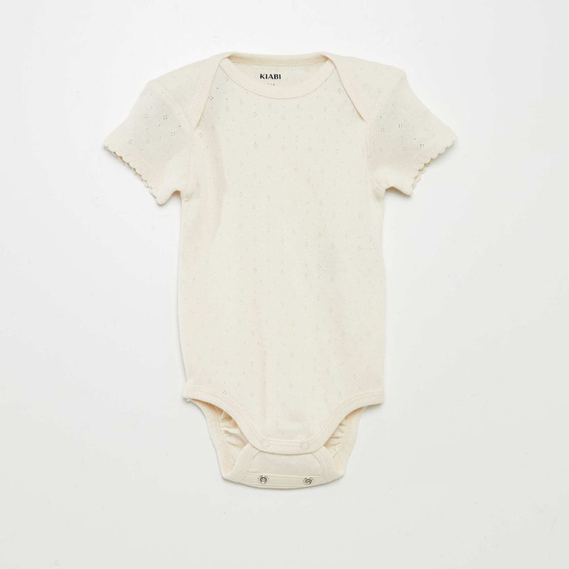 Bodies évolutif en maille unie - Lot de 3