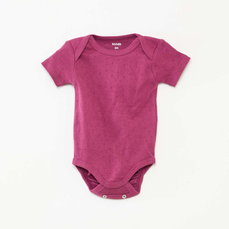 Bodies évolutif en maille unie - Lot de 3