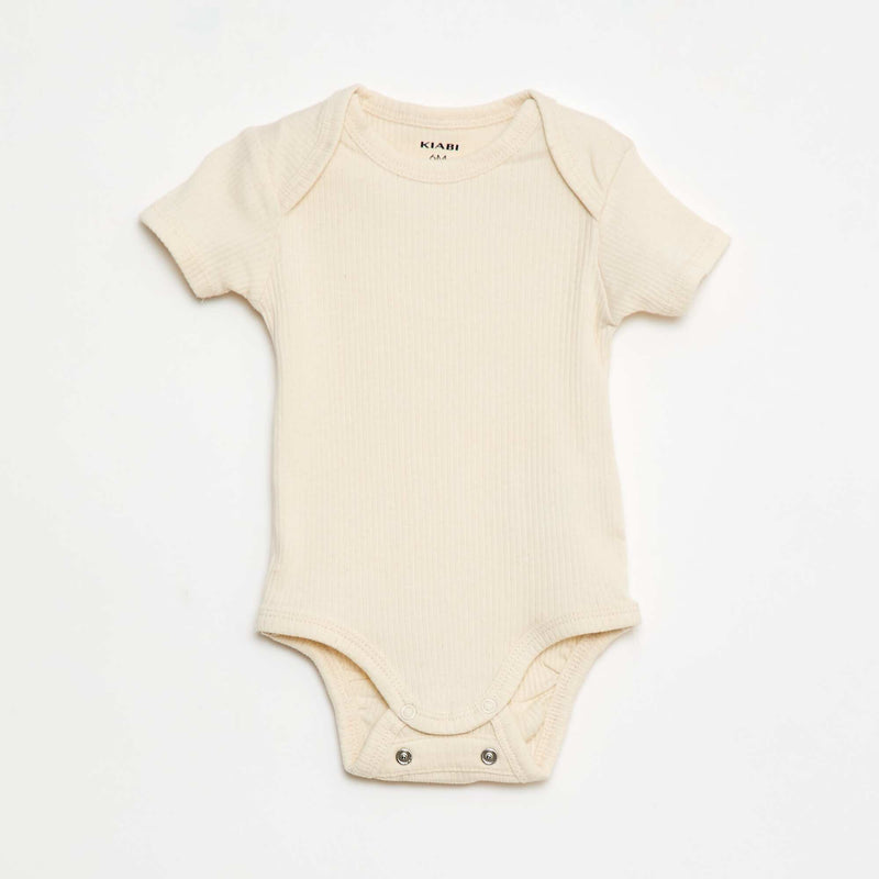 Bodies évolutif en maille unie - Lot de 3