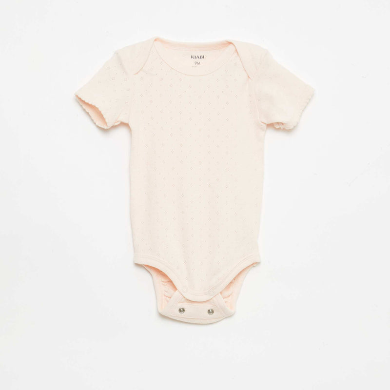 Bodies évolutif en maille unie - Lot de 3