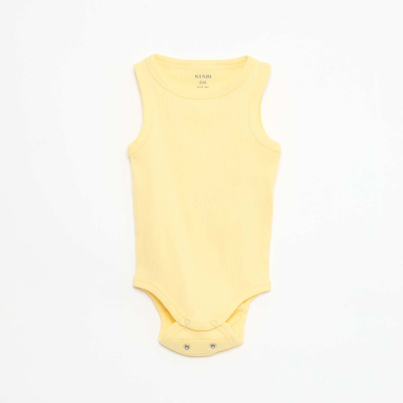 Lot de 3 bodies évolutifs à bretelles unis