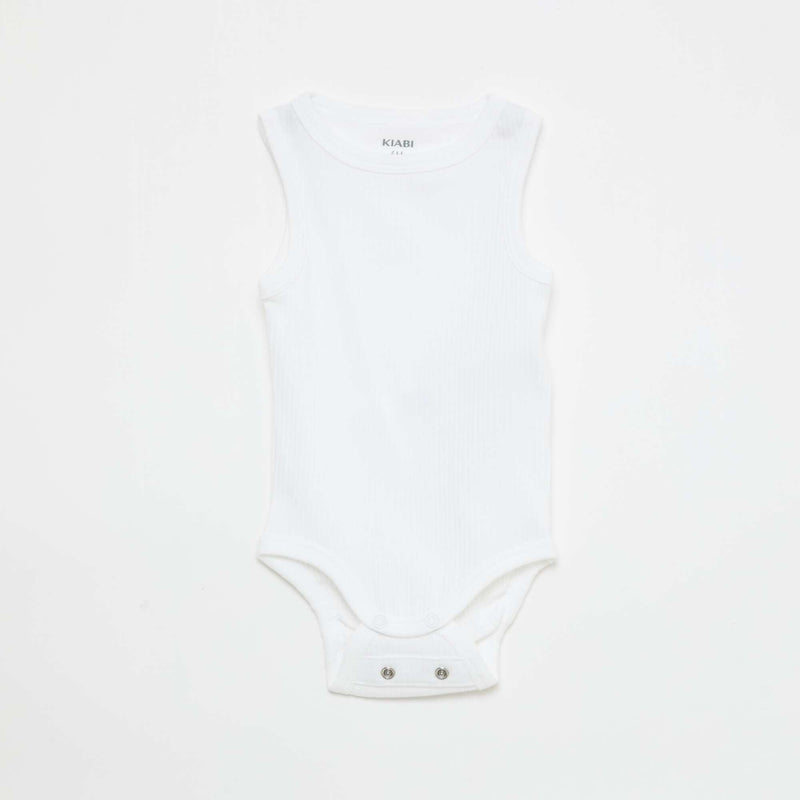 Lot de 3 bodies évolutifs à bretelles unis