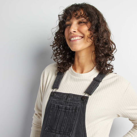 Salopette de grossesse en denim stretch
