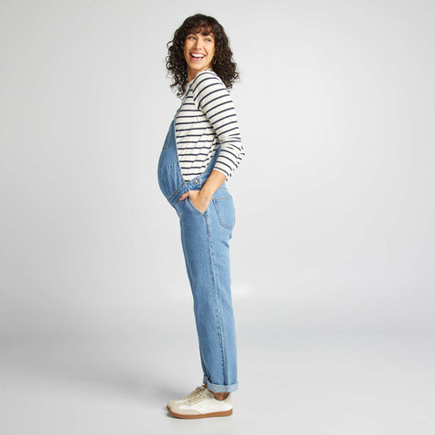 Salopette de grossesse en denim stretch
