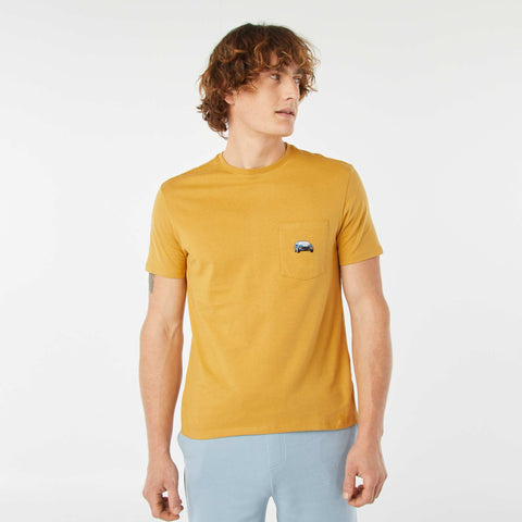 T-shirt manches courtes avec poche poitrine et broderie