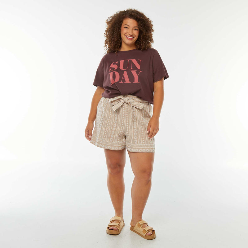T-shirt à manches courtes avec imprimé