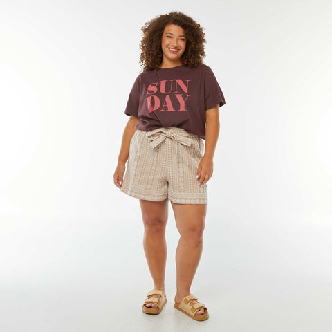 T-shirt à manches courtes avec imprimé