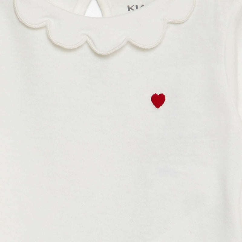 T-shirt avec collerette