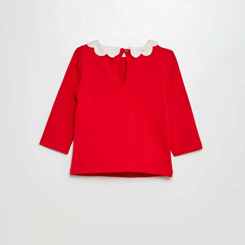 T-shirt avec collerette