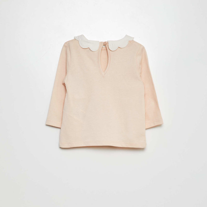 T-shirt avec collerette