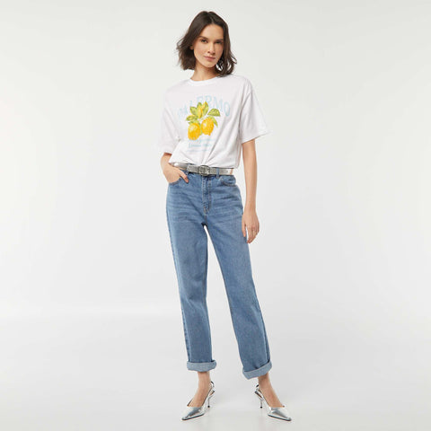 T-shirt en jersey manches courtes imprimé