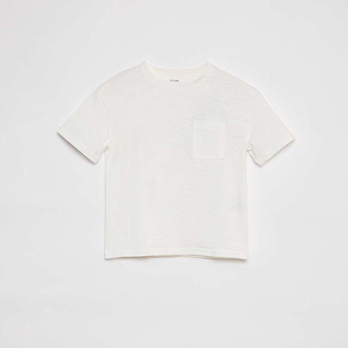 T-shirt oversize uni avec poche