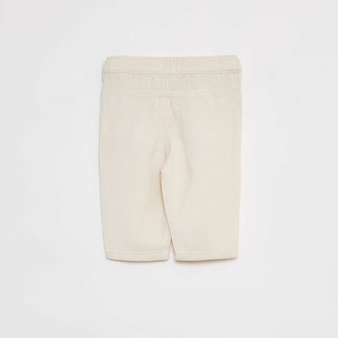 Pantalon coupe fit taille 3/4