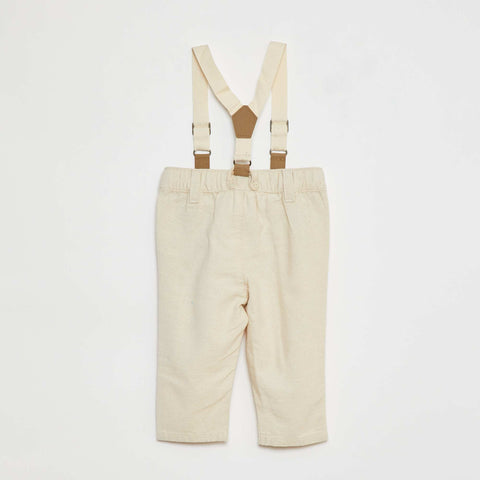 Pantalon avec bretelles