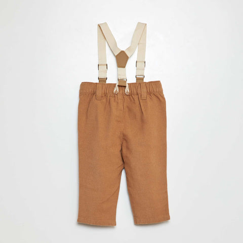 Pantalon avec bretelles