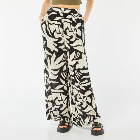 Pantalon large en crêpe