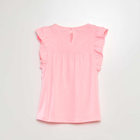 T-shirt en broderie anglaise