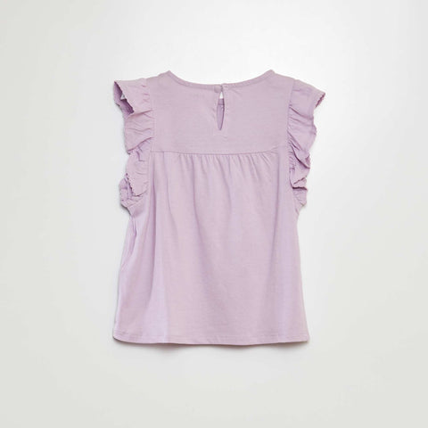 T-shirt en broderie anglaise