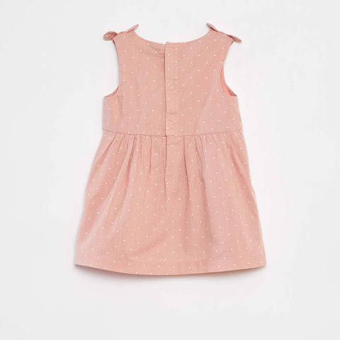 Robe sans manches en voile de coton