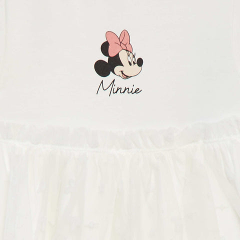 Robe 'Disney' à manches courtes avec bas en tulle