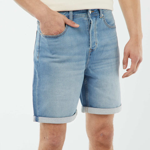 Bermuda en jean slim