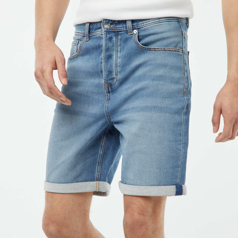 Bermuda en jean slim