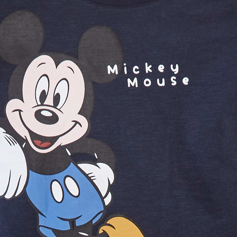 Ensemble t-shirt 'Disney' + salopette courte rayée - 2 pièces