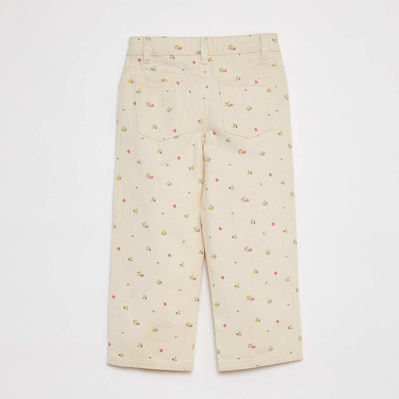 Pantalon denim cropped