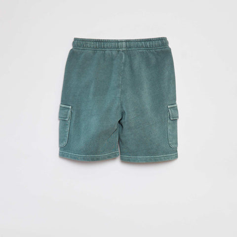 Short en molleton léger avec poche à rabat