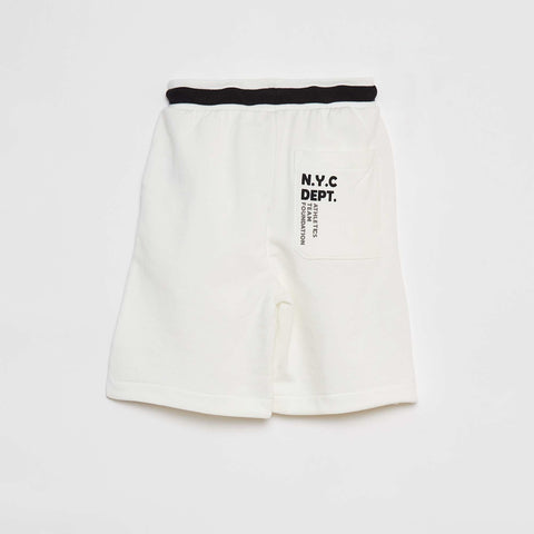 Short de sport avec taille contrastée