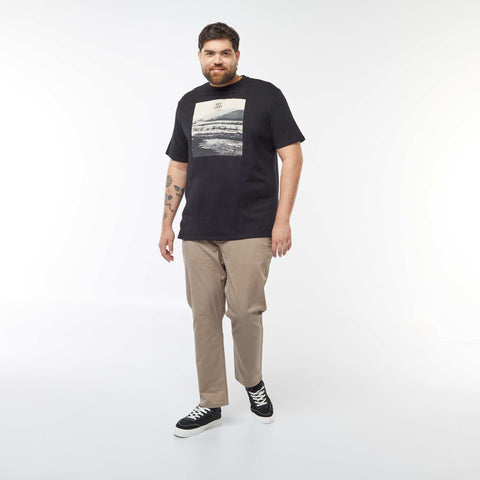 T-shirt en maille jersey imprimé avec manches courtes