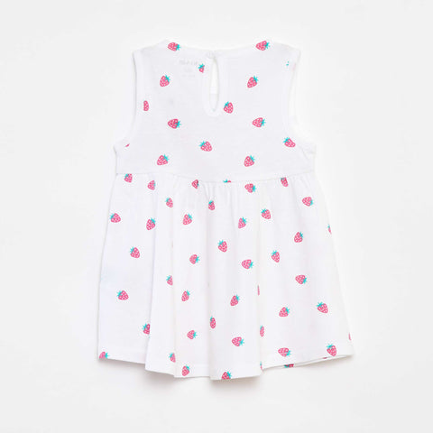 Robe à bretelles avec imprimé