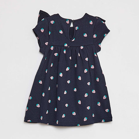 Robe volantée à manches courtes