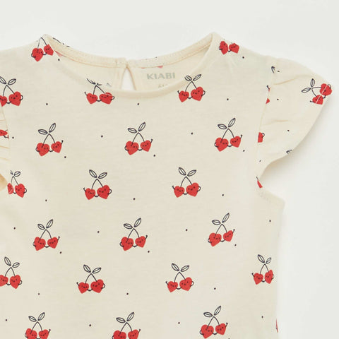 Ensemble short + t-shirt volanté - 2 pièces