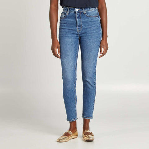 Jean slim taille haute