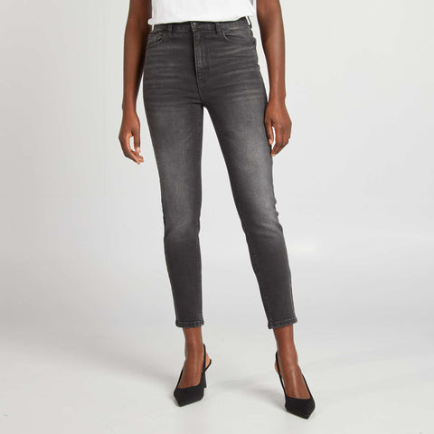 Jean slim taille haute