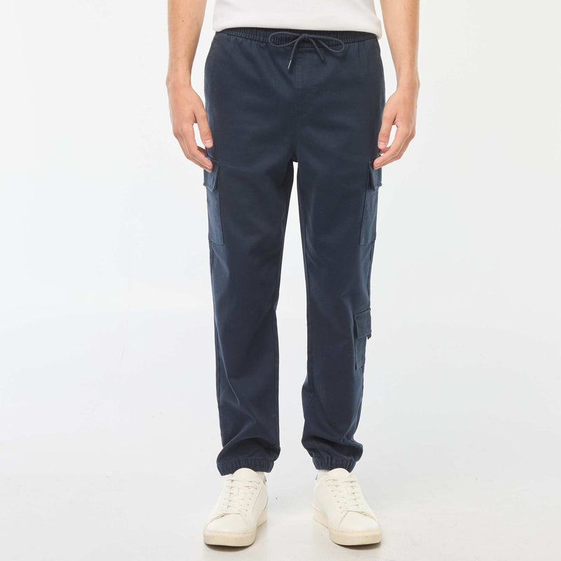 Pantalon esprit 'jogger' multipoches
