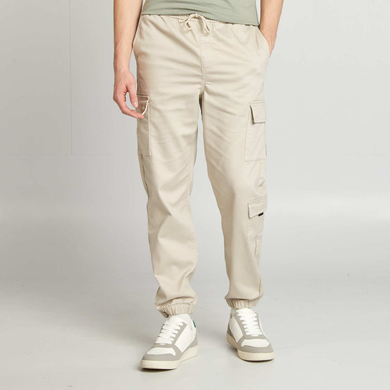 Pantalon esprit 'jogger' multipoches