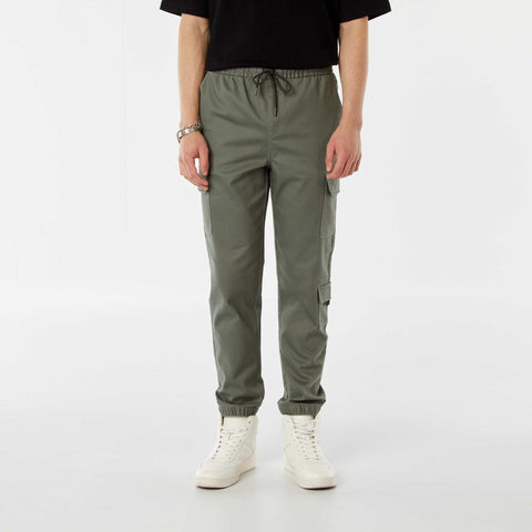 Pantalon esprit 'jogger' multipoches
