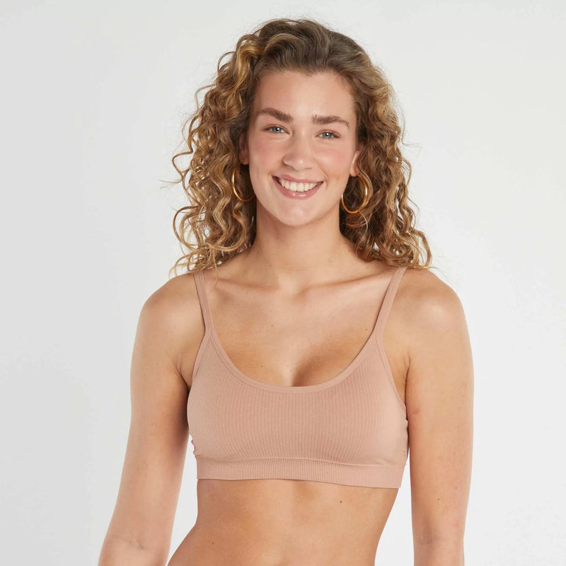 Lot de 2 brassières côtelés