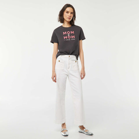 T-shirt imprimé manches courtes 'fête des mères'