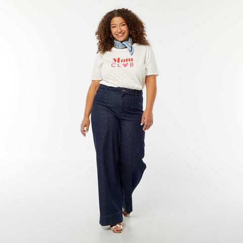 T-shirt imprimé 'fête des mères' manches courtes