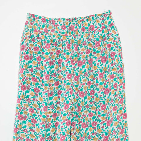 Pantalon large à motif