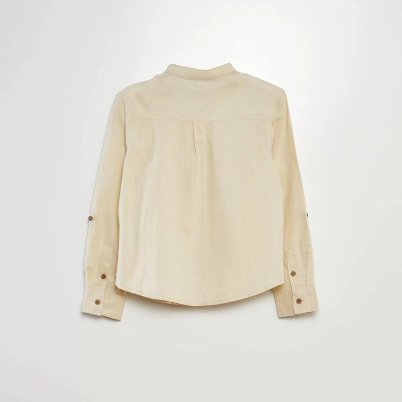 Chemise en lin mélangé
